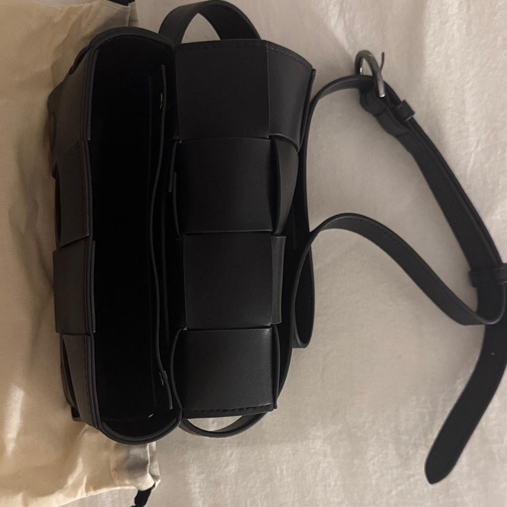 Quince Black Woven Leather Belt Bag - Picture 4 of 5